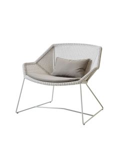 Cane-line - Breeze lounge stol - hvid grå-Taupe