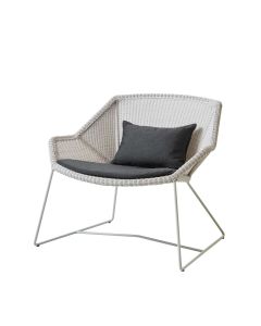 Cane-line - Breeze lounge stol - hvid grå-Sort