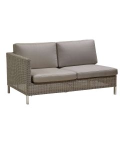 Cane-line - Connect 2 pers. sofa højre-Taupe