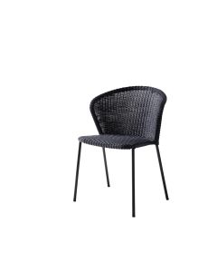 Cane-line - Lean stol u/armlæn -Sort