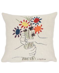 Poulin Design - Picasso - Fleurs et Mains - Pude