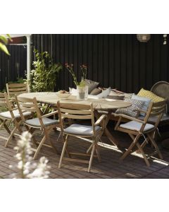 Skagerak - Selandia - havemøbelsæt - 1 bord og 6 stole