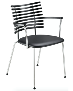 Naver Collection - GM 4106 Tiger - Spisebordsstol m. armlæn - Rustfrit stål 
