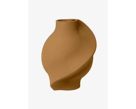 Louise Roe - Ceramic Pirout vase #2 - sanded ocker